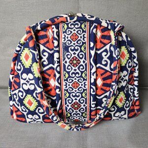 Vera Bradley quilted kiss-lock bag Navy Blue, Red/Coral, White, and Green